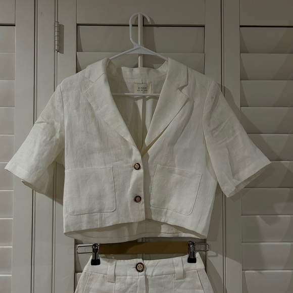 DISSH Off White Linen Set - Picture 2 of 5